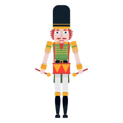 Nutcracker drummer color - Transparent PNG & SVG vector file