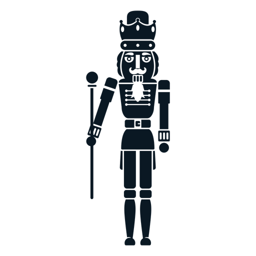 Nutcracker king with cane PNG Design