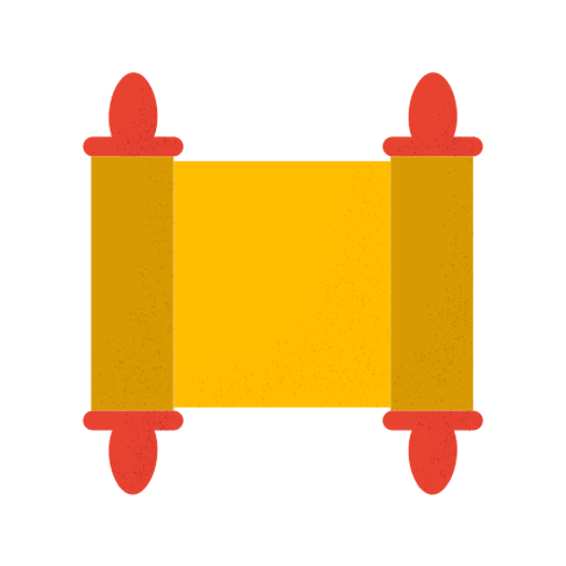 Scroll strukturiert gelb PNG-Design