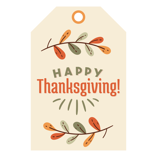 Thanksgiving card leaves PNG Design