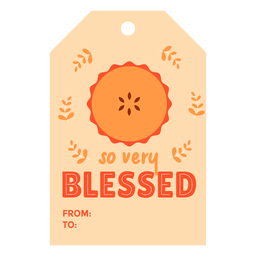 Pastel de tarjetas de acción de gracias Diseño PNG