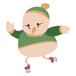 Cor dos patins do pássaro do animal do inverno Desenho PNG