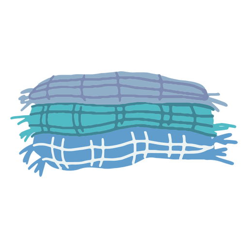 Winter blankets flat PNG Design