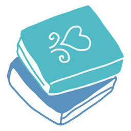 Livro azul inverno liso Desenho PNG