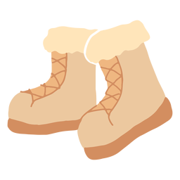 Botas de invierno planas Diseño PNG