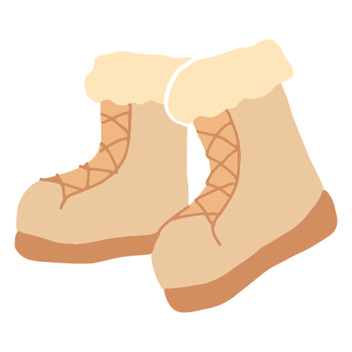 Winter boots flat - Transparent PNG & SVG vector file