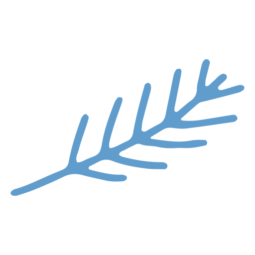 Winter branch flat PNG Design