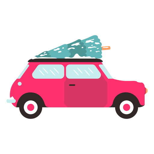 Download Winter car side view red winter - Transparent PNG & SVG vector file