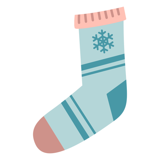 Download Winter christmas sock flat - Transparent PNG & SVG vector file