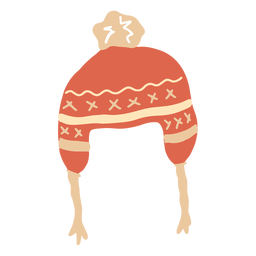 Chapéu de inverno raso Desenho PNG