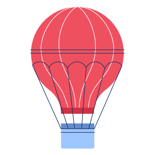 Winter Hei?luftballon flach PNG-Design