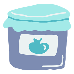 Wintermarmelade flach PNG-Design
