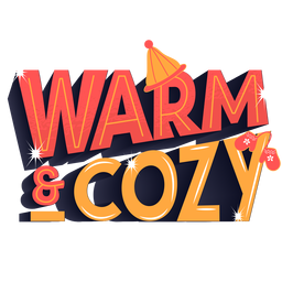 Winter lettering warm cozy PNG Design