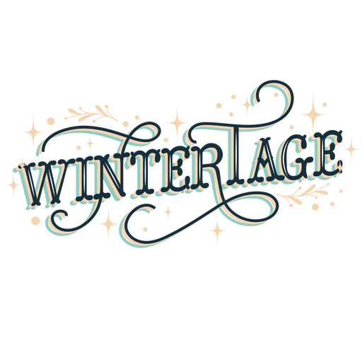Winter lettering winter tage PNG Design