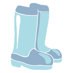 Botas de borracha de inverno planas Desenho PNG
