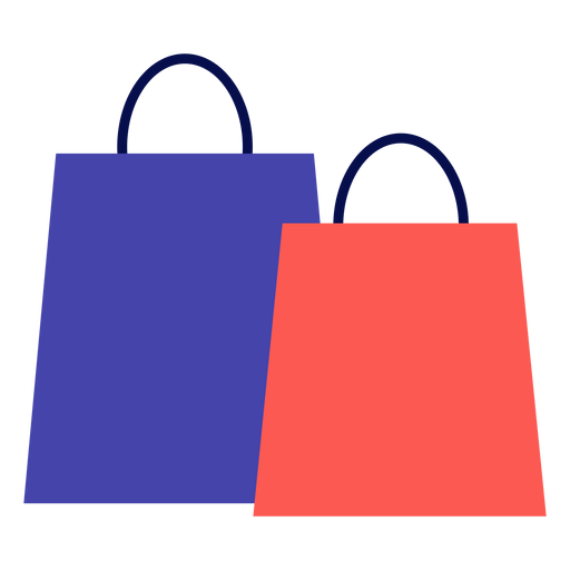 Download Winter shopping bags flat - Transparent PNG & SVG vector file