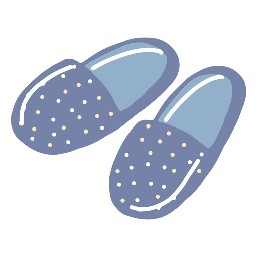 Winter slippers flat PNG Design