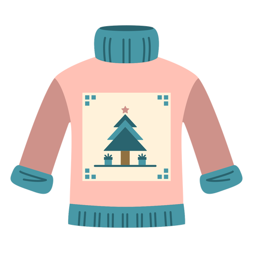 Suéter de inverno liso Desenho PNG