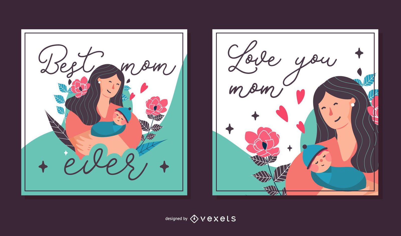 Mother's Day Square Card Pack