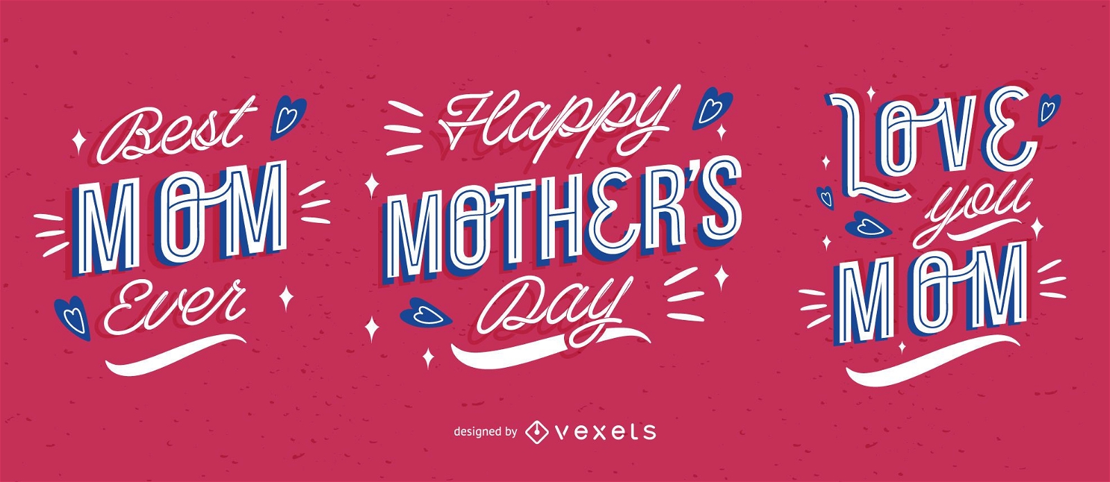 Happy Mother's Day Lettering Pack