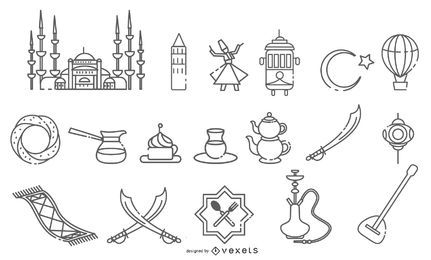 Istanbul Elements Stroke Design Pack