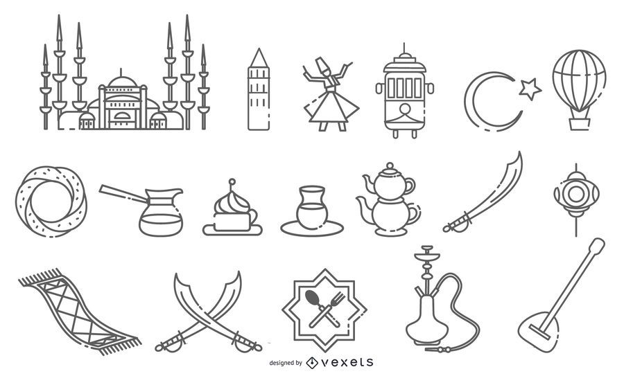 Istanbul Elements Stroke Design Pack Istanbul Elements Stroke Design Pack