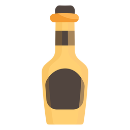 Icono de botella de alcohol Diseño PNG