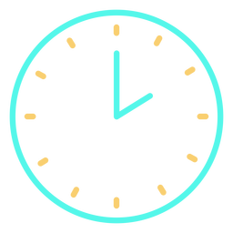 Analog Clock 24 Stroke Icon Transparent Png Svg Vector File