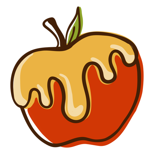 Apple honey hand drawn PNG Design