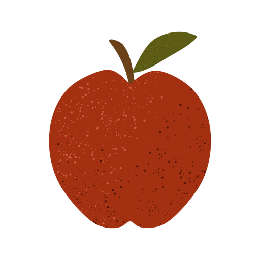 Apple textured illustration PNG Design