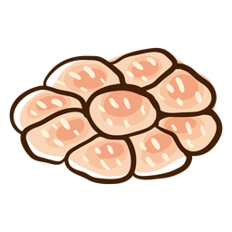 Dibujado a mano pan jalá Diseño PNG