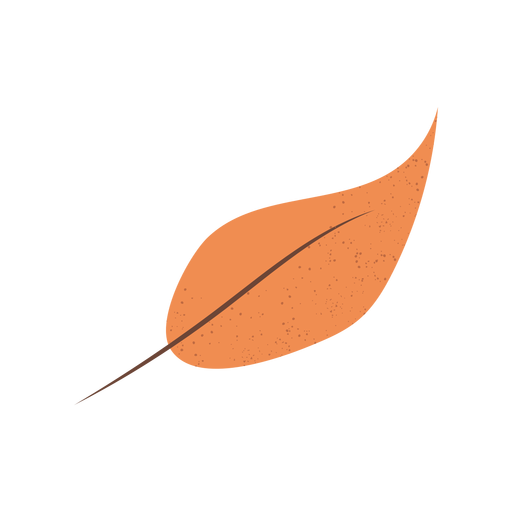 Brown leaf textured illustration PNG Design