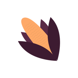Ilustración de mazorca de maíz plana Diseño PNG