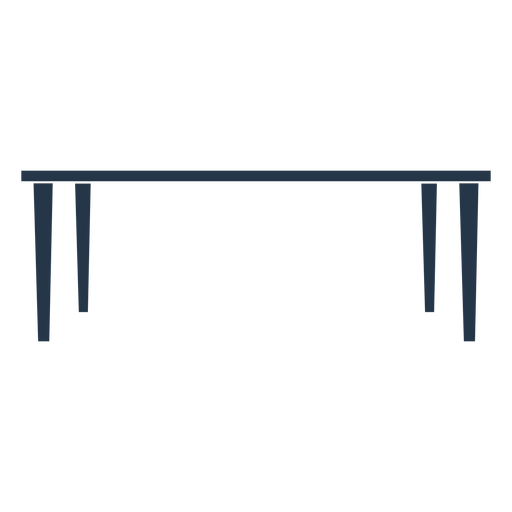 Perfil de silueta de mesa de comedor Diseño PNG