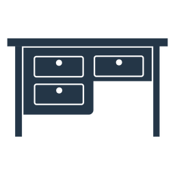 Drawer work desk stencil profile PNG Design