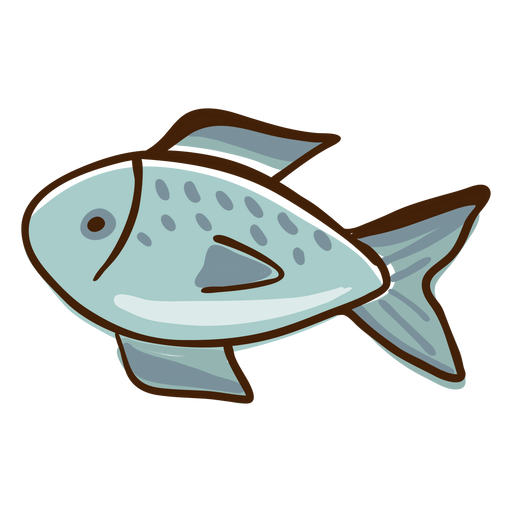 Peixes destacados desenhados ? m?o Desenho PNG
