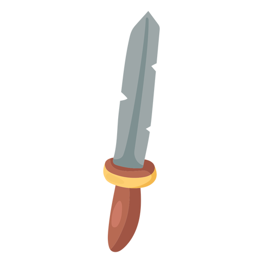 Flat dagger icon PNG Design