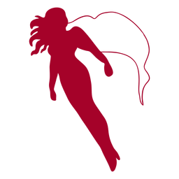 Voar supergirl acidente vascular cerebral vermelho Desenho PNG