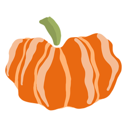 Calabaza brillante dibujada a mano Diseño PNG