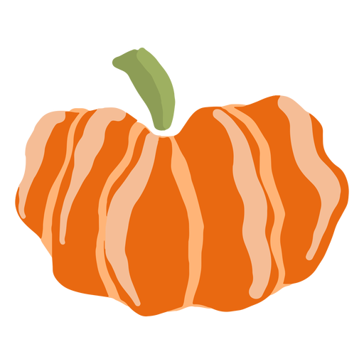 Hand drawn glossy pumpkin PNG Design