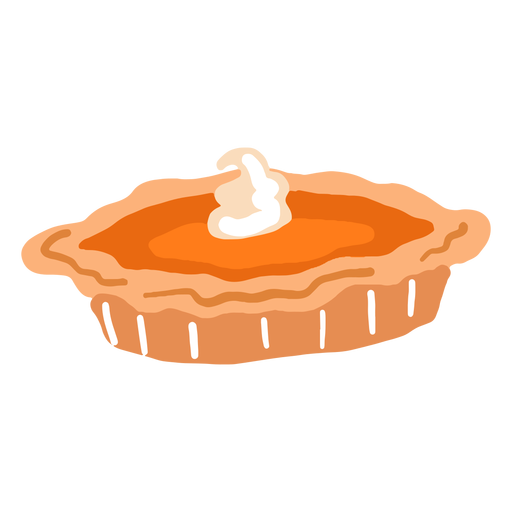Download Hand Drawn Glossy Pumpkin Pie Transparent Png Svg Vector File