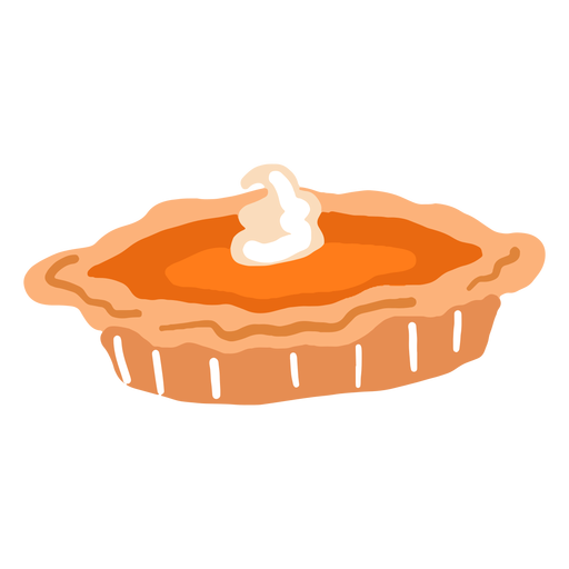 Pastel De Calabaza Brillante Dibujado A Mano Descargar Png Svg