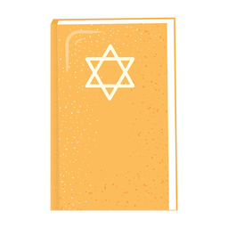 Estrela da Bíblia Hebraica David ícone do livro plano