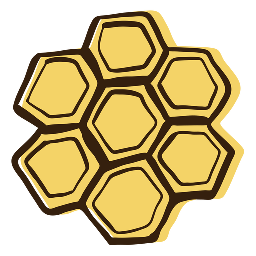 Download Honeycomb hand drawn - Transparent PNG & SVG vector file