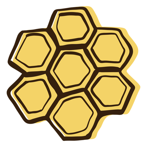 Honeycomb hand drawn PNG Design