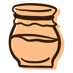 Jam jar hand drawn PNG Design