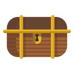Locked treasure box illustration PNG Design Transparent PNG