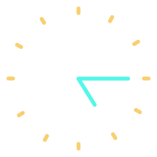 Minimalistisches Uhrensymbol PNG-Design