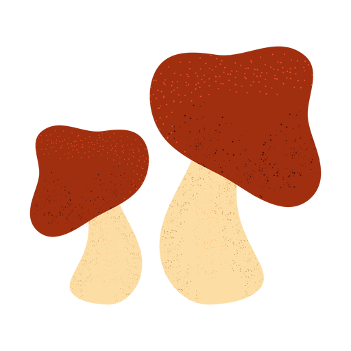 Ilustração com textura de cogumelo Desenho PNG