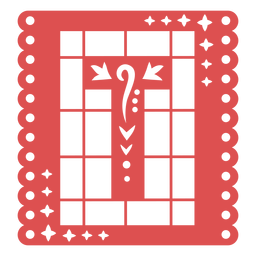 Papel Picado Großbuchstabe t PNG-Design